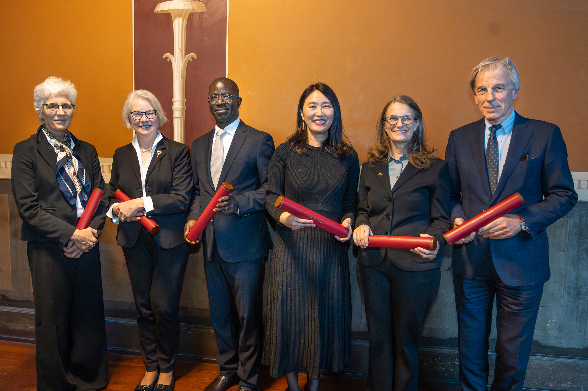 Prof Lim with her five fellow honourees for 2025