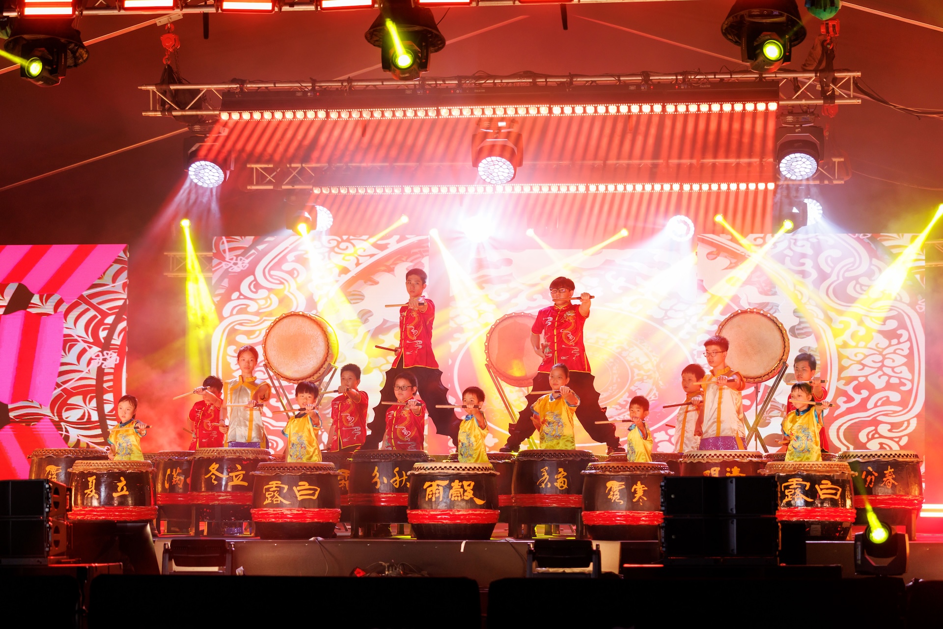 A spectacular blend of modern and traditional beats kept spirits up.