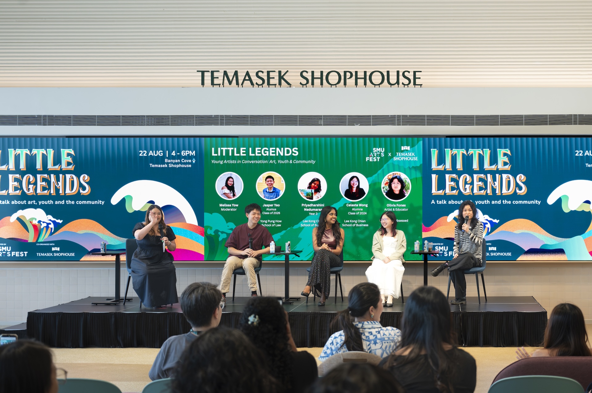 Held at Temasek Shophouse, Little Legends gave the audience a peek into the creative process of three student artists.