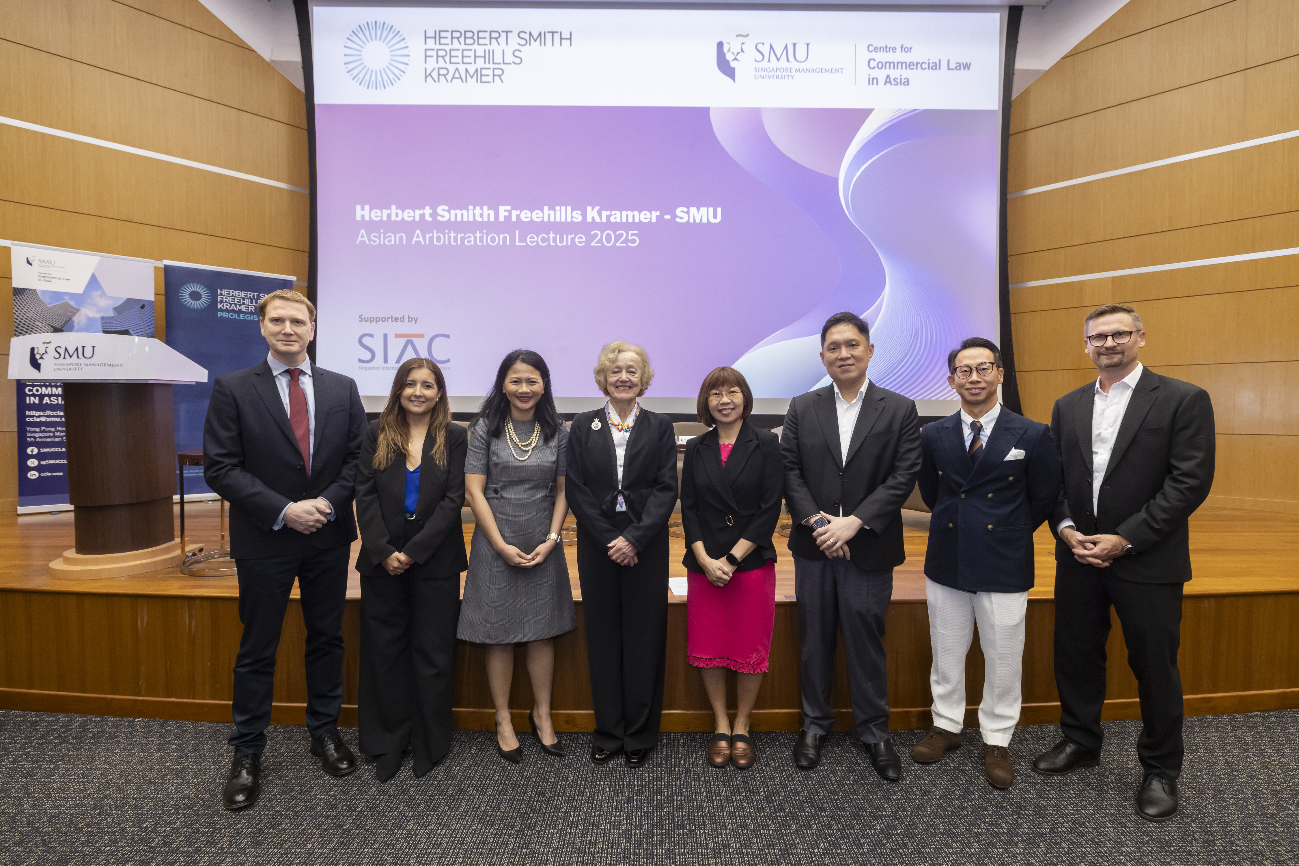 The Asian Arbitration Lecture underscores the strong partnership between SMU YPHSL and Herbert Smith Freehills Kramer, and reflects the shared commitment to fostering meaningful exchange within the international arbitration community