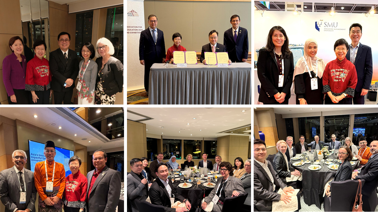 SMU leaders reconnected with their counterparts from around the world during APAIE 2026.