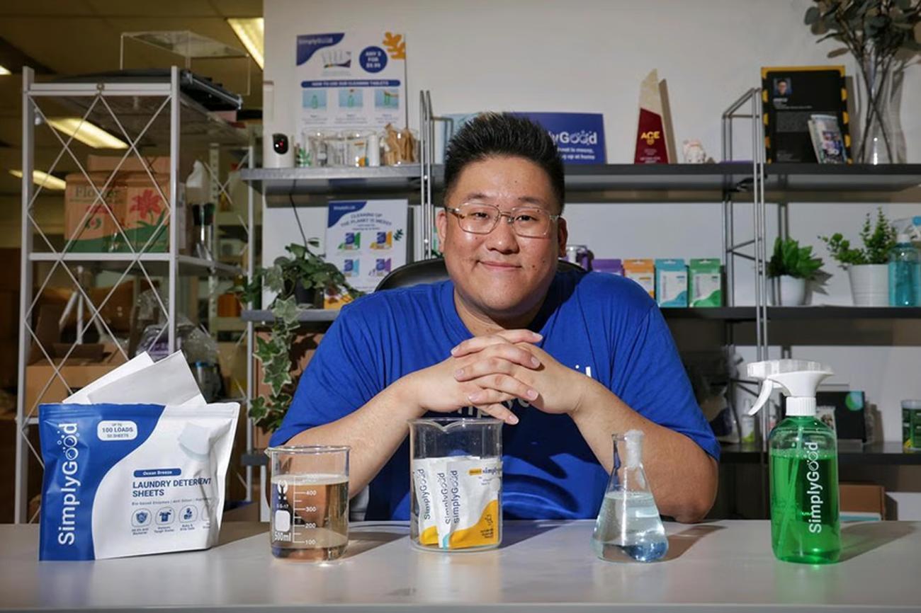 He wants to eliminate plastics in cleaning sector to help planet