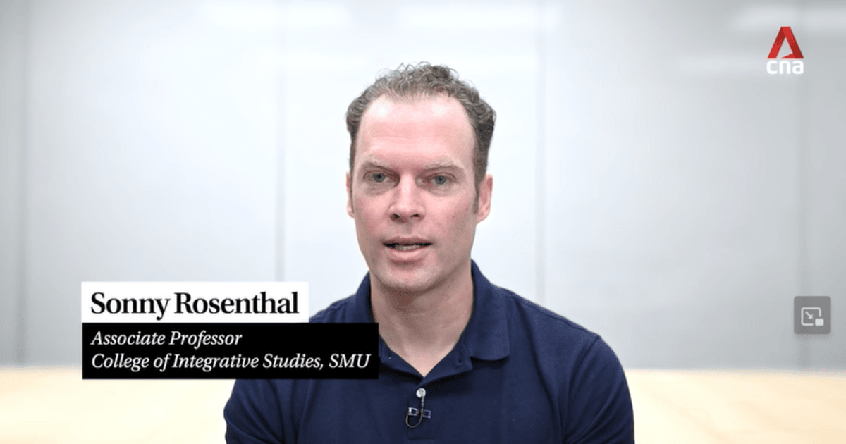 SMU Assoc Prof of Sustainability Communication Sonny Rosenthal discussed