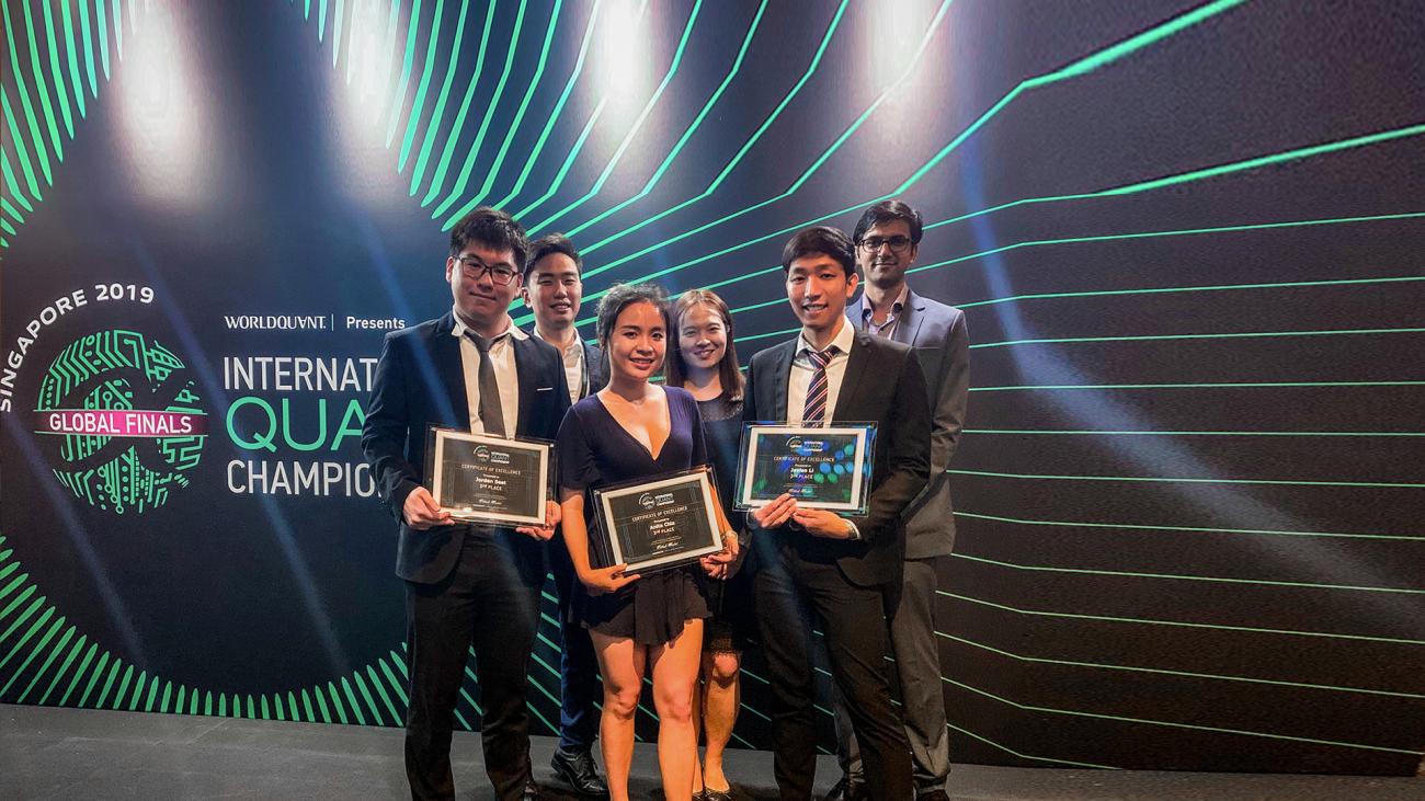 SMU team came in third at global finals of 2019 International Quant