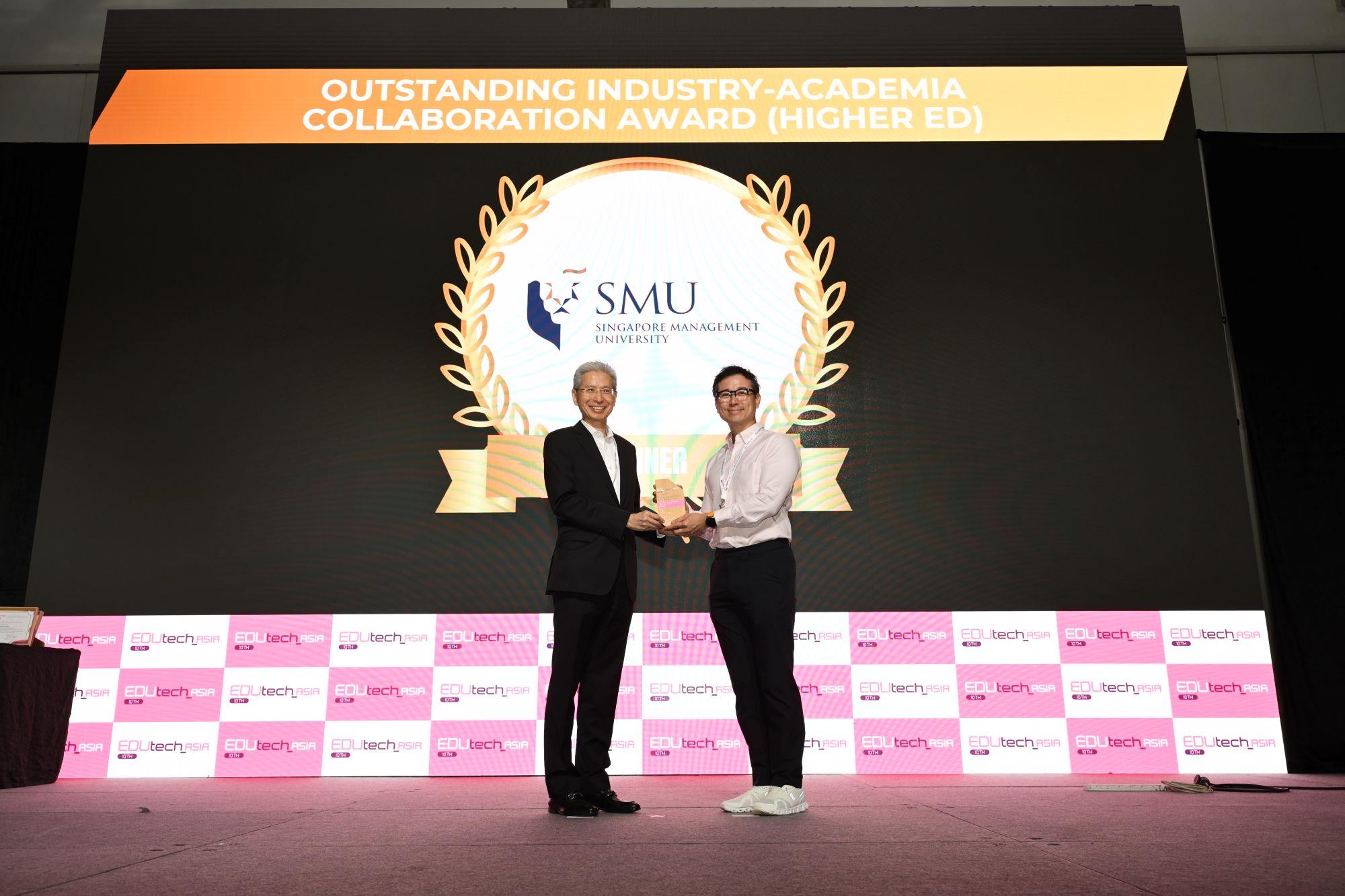 SMU-X wins Outstanding Industry-Academia Collaboration Award at EDUtech ...