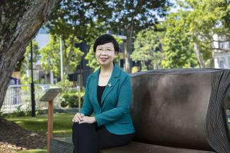 SMU President Professor Lily Kong believes the university can have a multiplier effect on sustainability through its students. PHOTO: SINGAPORE MANAGEMENT UNIVERSITY