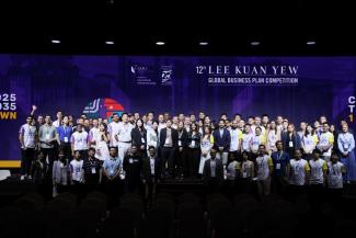 The 60 Global Grand Finalists and Student Ambassadors of the 12th Lee Kuan Yew Global Business Plan Competition by SMU IIE