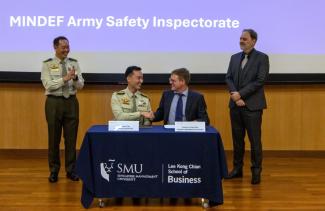 MOU Signing ceremony between MINDEF and SMU Mindfulness Initiative