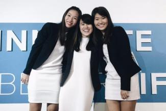 (L-R) Jessica Lim, Sharon Lim and Tan Li Tong will represent Singapore at the L'Oréal Brandstorm International Final in Paris in June this year.