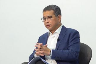 Second Minister for Law Edwin Tong spoke yesterday at a webinar on the challenges for individuals, families and business during the pandemic. Photo: The Straits Times