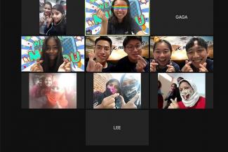 A screenshot of a Zoom lesson by Project Vikasa, run by a group of SMU students. They taught children from India English and maths virtually. PHOTO: PROJECT VIKASA