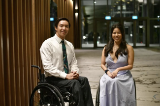 Yip Pin Xiu (right) and Toh Wei Soong were named Sportswoman and Sportsman of the Year respectively at the Singapore Disability Sports Awards. ST PHOTO: ARIFFIN JAMAR