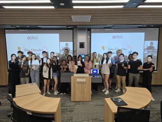 Students at Singapore Management University are learning to use Odoo, an open-source business management software, through a collaboration with Odoo.