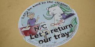 Fewer than half of the respondents had returned their trays more than half the time in coffee shops. TNP FILE PHOTO