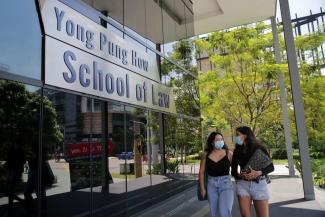 The Singapore Management University law school's new name - Yong Pung How School of Law - takes effect on Sunday, the day on which the former chief justice would have turned 95. He died in January last year.ST PHOTO: GIN TAY