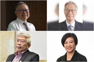 (Clockwise from top left) Mr Eddie Teo, Mr Lim Chee Onn, Ms Chua Sock Koong and Mr Gan Seow Kee. (PHOTOS: ST FILE, PRESIDENT'S OFFICE, PSC WEBSITE)
