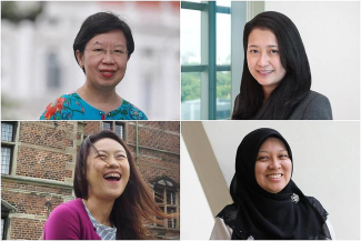 (Clockwise from top left) Professor Lily Kong of SMU; Dr Jaclyn Neo of NUS, Professor Intan Azura Mokhtar of SIT, and Professor Shirley Ho of NTU. PHOTOS: JASON QUAH, WONGPARTNERSHIP LLP, COURTESY OF PROF SHIRLEY HO, ONG WEE JIN
