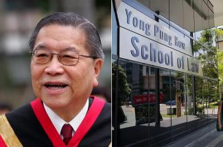The SMU School of Law was renamed in 2021 after former chief justice Yong Pung How, who died in January 2020. PHOTOS: LIANHE ZAOBAO FILE, ST FILE