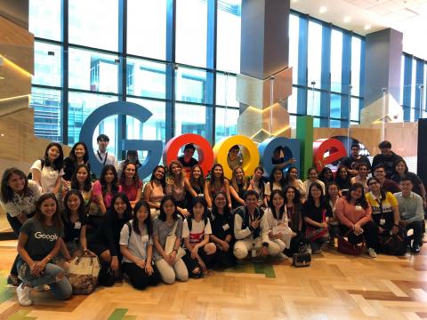 GSP 2019 participants on a company visit to Google. SMU, Singapore Info-comms Media Development Authority and Google collaborate on the SMU-Google Squared Data & Analytics Programme to train young professionals who are looking to enter the data and analytics sector in Singapore, with the skills they need to gain a competitive edge in the world of data-driven innovation.